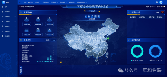 智慧监测数据平台界面